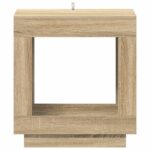 vidaXL Bočný stôl Dub sonoma 60 x 40 x 65 cm Kompozitné drevo – Obrázok 4