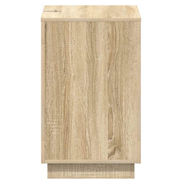 vidaXL Bočný stôl Dub sonoma 60 x 40 x 65 cm Kompozitné drevo – Obrázok 5