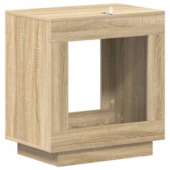 vidaXL Bočný stôl Dub sonoma 60 x 40 x 65 cm Kompozitné drevo – Obrázok 6