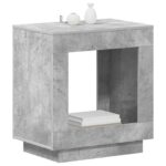 vidaXL Bočný stôl Betónovo sivá 60 x 40 x 65 cm Kompozitné drevo – Obrázok 3