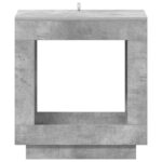 vidaXL Bočný stôl Betónovo sivá 60 x 40 x 65 cm Kompozitné drevo – Obrázok 5