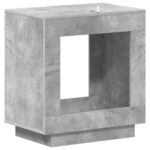 vidaXL Bočný stôl Betónovo sivá 60 x 40 x 65 cm Kompozitné drevo – Obrázok 7