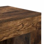 vidaXL Bočný stôl Dymový dub 60 x 40 x 65 cm Kompozitné drevo – Obrázok 8