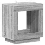 vidaXL Bočný stôl Sivá sonoma 60 x 40 x 65 cm Kompozitné drevo – Obrázok 2