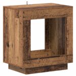 vidaXL Bočný stôl Staré drevo 60 x 40 x 65 cm Kompozitné drevo – Obrázok 2