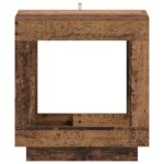 vidaXL Bočný stôl Staré drevo 60 x 40 x 65 cm Kompozitné drevo – Obrázok 4