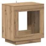 vidaXL Bočný stôl Dub artisan 60 x 40 x 65 cm Kompozitné drevo – Obrázok 2