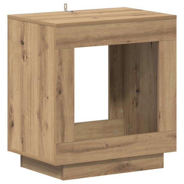 vidaXL Bočný stôl Dub artisan 60 x 40 x 65 cm Kompozitné drevo – Obrázok 2