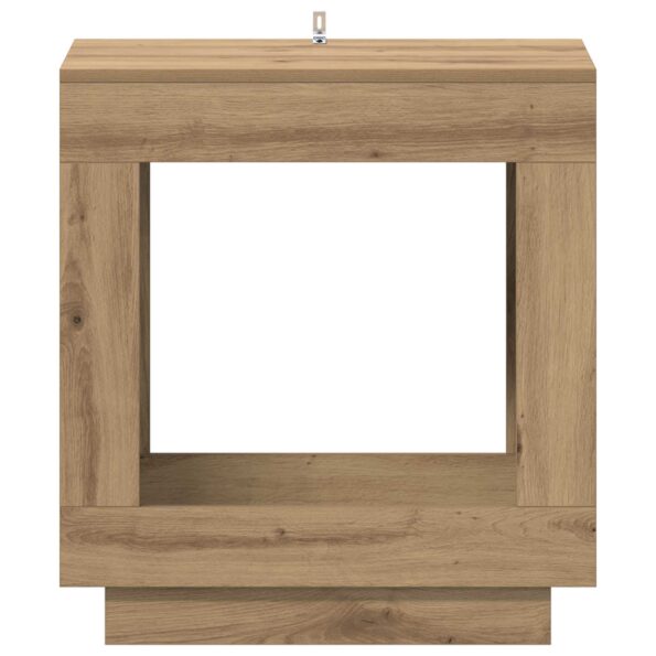 vidaXL Bočný stôl Dub artisan 60 x 40 x 65 cm Kompozitné drevo – Obrázok 4