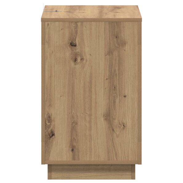 vidaXL Bočný stôl Dub artisan 60 x 40 x 65 cm Kompozitné drevo – Obrázok 5