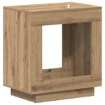vidaXL Bočný stôl Dub artisan 60 x 40 x 65 cm Kompozitné drevo – Obrázok 6