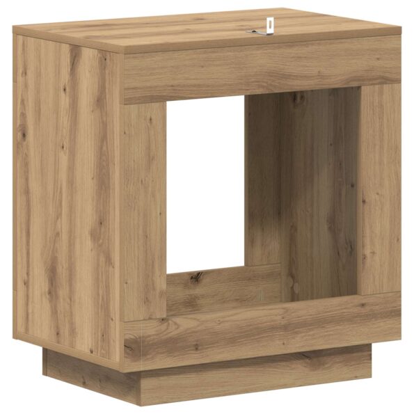 vidaXL Bočný stôl Dub artisan 60 x 40 x 65 cm Kompozitné drevo – Obrázok 6