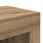 vidaXL Bočný stôl Dub artisan 60 x 40 x 65 cm Kompozitné drevo – Obrázok 8
