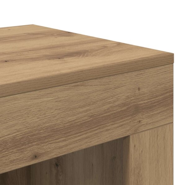 vidaXL Bočný stôl Dub artisan 60 x 40 x 65 cm Kompozitné drevo – Obrázok 8