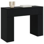 vidaXL Konferenčný stolík Čierna 102 x 35 x 75 cm Kompozitné drevo – Obrázok 3