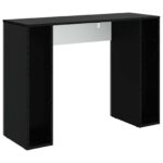 vidaXL Konferenčný stolík Čierna 102 x 35 x 75 cm Kompozitné drevo – Obrázok 7