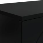 vidaXL Konferenčný stolík Čierna 102 x 35 x 75 cm Kompozitné drevo – Obrázok 8