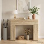 vidaXL Konferenčný stolík Dub sonoma 102 x 35 x 75 cm Kompozitné drevo – Obrázok 4