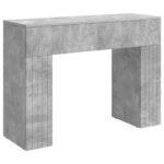 vidaXL Konferenčný stolík Betónovo sivá 102 x 35 x 75 cm – Obrázok 2