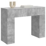vidaXL Konferenčný stolík Betónovo sivá 102 x 35 x 75 cm – Obrázok 3