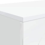 vidaXL Konferenčný stolík Biela s vysokým leskom 102 x 35 x 75 cm – Obrázok 8