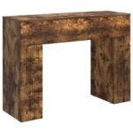 vidaXL Konferenčný stolík Dymový dub 102 x 35 x 75 cm Kompozitné drevo – Obrázok 2