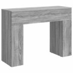 vidaXL Konferenčný stolík Sivá sonoma 102 x 35 x 75 cm – Obrázok 2