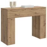 vidaXL Konferenčný stolík Dub artisan 102 x 35 x 75 cm – Obrázok 3
