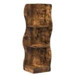 vidaXL Rohová polica Dymový dub 34 x 33 x 102 cm Kompozitné drevo – Obrázok 2