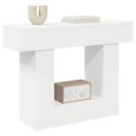 vidaXL Biely 101 x 30 x 74 cm – Obrázok 3