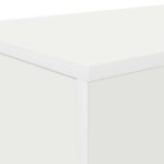 vidaXL Biely 101 x 30 x 74 cm – Obrázok 8