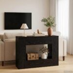 vidaXL Čierny Dub 101 x 30 x 74 cm – Obrázok 4