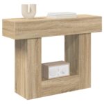 vidaXL Sonoma dub 101 x 30 x 74 cm – Obrázok 3
