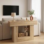 vidaXL Sonoma dub 101 x 30 x 74 cm – Obrázok 4