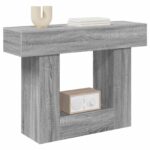 vidaXL Sivá Sonoma 101 x 30 x 74 cm – Obrázok 3