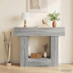 vidaXL Sivá Sonoma 101 x 30 x 74 cm – Obrázok 4