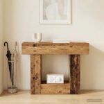 vidaXL Staré drevo 101 x 30 x 74 cm – Obrázok 4