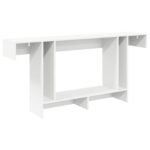 vidaXL Biely 160 x 30 x 74 cm – Obrázok 7
