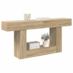 vidaXL Sonoma dub 160 x 30 x 74 cm – Obrázok 3