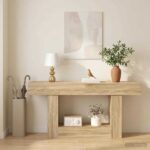 vidaXL Sonoma dub 160 x 30 x 74 cm – Obrázok 4