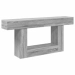 vidaXL Sivá Sonoma 160 x 30 x 74 cm – Obrázok 2
