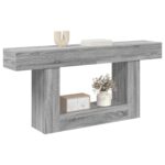 vidaXL Sivá Sonoma 160 x 30 x 74 cm – Obrázok 3