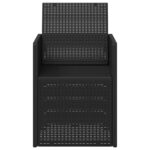 vidaXL Záhradné jedálenské stoličky 2 pcs Antracit 53 x 47 x 88,5 cm – Obrázok 5