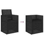 vidaXL Záhradné jedálenské stoličky 2 pcs Antracit 53 x 47 x 88,5 cm – Obrázok 9