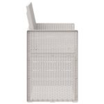 vidaXL Záhradné jedálenské stoličky 2 pcs Biela PP – Obrázok 6