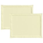 vidaXL Vankúše na sedenie 2 pcs Krémová 47 x 36 x 2 cm Polyester – Obrázok 6