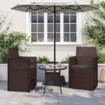 vidaXL Vankúše na sedenie 2 pcs Antracitová 47 x 36 x 2 cm Polyester