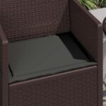 vidaXL Vankúše na sedenie 2 pcs Antracitová 47 x 36 x 2 cm Polyester – Obrázok 4