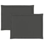 vidaXL Vankúše na sedenie 2 pcs Antracitová 47 x 36 x 2 cm Polyester – Obrázok 6