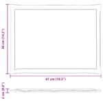 vidaXL Vankúše na sedenie 2 pcs Sivohnedá 47 x 36 x 2 cm Polyester – Obrázok 10